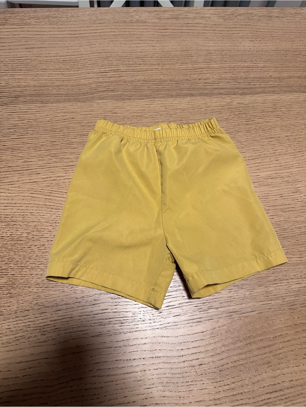 SHEIN Men's Mustard Elastic-Waist Athletic Shorts